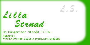 lilla strnad business card